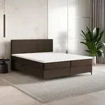 Masseno Boxspringbett TORREL 180x200 cm Komplett-Set mit Bonell Matratze und Topper,