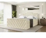 ALTDECOR Boxspringbett mit Fu&szlig;teil, 2 Matratzen und Topper - 140x200 cm -...