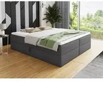Boxspringbett Base mit 2 Bettk&auml;sten - Doppelbett mit Bonell-Matratze und Topper,