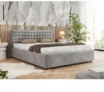 MKS MEBLE Polsterbett Doppelbett PAVO CLASSIC Bett mit Stauraum...