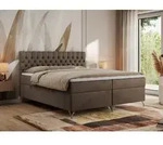 MKS MEBLE Boxspringbett 200x200, Bett 200x200 mit Matratze H4, Boxspringbett 200x200