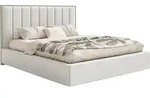 Selsey Togents - Polsterbett 160x200 mit Veloursbezug und Bettkasten, Wei&szlig; -...