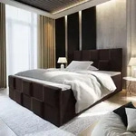 Masseno Boxspringbett MONA 140x200 cm Komplett-Set mit Bonell Matratze und Topper,