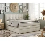 Boxspringbett 7-Zonen Taschenfederkernmatratze und Topper - PREMIUM-10-KING -
