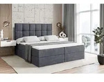 ALTDECOR Boxspringbett mit Matratze und Lattenrost - RICAR - 200x200 cm -...