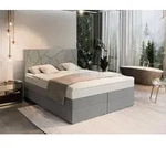 Masseno Boxspringbett TRANI 180x200 cm Komplett-Set mit Bonell Matratze und Topper,