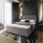 Masseno Boxspringbett ROKIS 160x200 cm Komplett-Set mit Bonell Matratze und Topper,