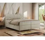 MKS MEBLE Boxspringbett 160x200, Bett 160x200 mit Matratze H4, Boxspringbett...