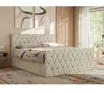 MKS MEBLE Boxspringbett 120x200 mit Bettkasten, Bett 120x200 mit Matratze H3,