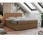 Boxspringbett 140x200, Bett 140x200 mit Matratze und Topper, Boxspringbett mit