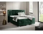 Boxspringbett Elektrisch Bett DORES 160x200cm in Stoff Fresh Flaschengr&uuml;n -...