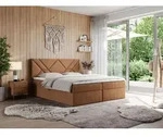 MKS MEBLE Boxspringbett 180x200 mit Matratze H3 und Bettkasten, Doppelbett Bett...