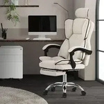 ML-Design B&uuml;rostuhl ergonomisch Beige, Gaming Stuhl mit hoher R&uuml;ckenlehne,