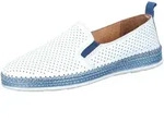 Manitu Damen Slipper aus echtem Leder mit Lochmuster und Wechselsohle 840134,