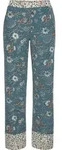 LASCANA Pyjamahose rauchblau-ecru Gr&ouml;&szlig;e 32/34 - Blau/Beige - 32/34