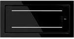 GURARI Deckenhaube GCH C 341 BL 90 Prime, Dunstabzugshaube 90cm/ Schwarz Glas/