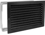 Warmluftgitter WG 3523 S L&uuml;ftungsgitter Schwarz 350 x 230mm Zuluft Abluftgitter