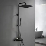 JOHO Regendusche Duschset mit Duscharmatur Komplettset-Edelstahl Duschsystem mit