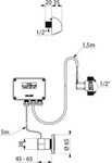 Delabie DU-Kombi TEMPOMATIC G1/2B UP 230/12V + ROUND DU-Kopf