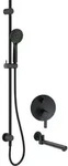 Concealed shower set with bath spout