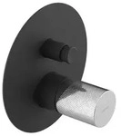 Sapho ULTRATAP Unterputz-Duscharmatur, 2 Weg, Schwarz matt/Chrom