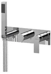 Sapho PAX Unterputz-Duscharmatur/Wannenarmatur mit Handbrause, 2 Wege, Chrom
