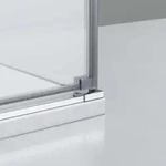 Duschkabine Eckdusche 8 mm Nano Echtglas DX403 - Breite w&auml;hlbar, Montage:T&uuml;r...