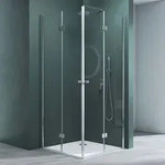 Mai & Mai Duschkabine Faltt&uuml;r 190&deg; Klarglas 90x90x190cm ESG Klappbar & Faltbar