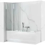 Rea Badewannenaufsatz Agat 100 Chrome - Silber