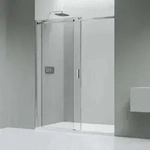 Nischendusche mit Schiebet&uuml;r NT806 FLEX - Glasst&auml;rke w&auml;hlbar - Nano Klarglas...