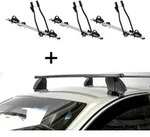3x Fahrradtr&auml;ger SAGITTAR + Dachtr&auml;ger K1 MEDIUM kompatibel mit f&uuml;r Mini...
