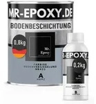Mr. Epoxy Epoxidharz Bodenbeschichtung (1 kg, RAL 7001 Silbergrau) - 2K...