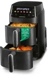 GOURMETmaxx FryUp XS Heissluftfritteuse Doppelkammer - Vertikal Airfryer 2x 2,5L -