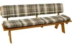 DEGAMO Bankauflage Bankpolster Auflagenset SEATTLE f&uuml;r Bank 4-sitzer 195cm,