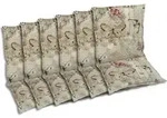 GO-DE Textil, Sesselauflage Niederlehner, 6er-Set, Farbe: beige, Ma&szlig;e ca.: 100...