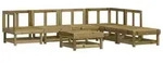 vidaXL 7-tlg. Garten-Lounge-Set Kiefernholz Impr&auml;gniert - Braun
