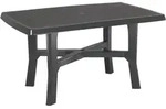 Tisch Rodano rechteckig anthrazit 138x88x72 cm Gestell aus Polypropylen in anthrazit,