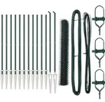 vidaXL Sechseckzaun mit Pfosten 25 x 1 m PVC-beschichteter Stahl Netz - Gr&uuml;n