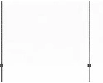 vidaXL Sechseckzaun mit Pfosten 100 x 1,5 m PVC-beschichteter Stahl - Grau