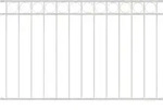 vidaXL Zaunelement ASSEN Wei&szlig; 170 x 100 cm Stahl - Wei&szlig;