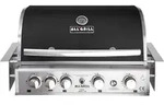 ALLGRILL Einbau-Gasgrill CHEF L BLACK Built-In Air System, 4 Brenner, Backburner