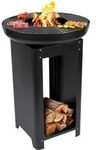 alpina 3-in-1 Feuerstelle und Grillplatte - Gartenkamin 61 x 90 cm - mit