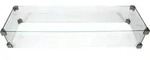 ELEMENTI Feuerschutz Glasumrandung inkl. Edelstahlverbinder 109 &times; 33 &times; 18 cm