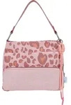 Fritzi aus Preu&szlig;en Schultertasche Donny Hobo Bag Canvas Leo Brick rosa - Rosa