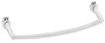Aqualine Handtuchtrockner f&uuml;r Heizk&ouml;rper 43cm, gebogen, Wei&szlig; - Wei&szlig;
