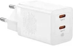 Baseus P10110804217-Z1 Netzladeger&auml;t, 40 W, Dual-Type-C, Wei&szlig; - Wei&szlig;