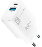 Dual Port Travel Charger Apple PD 20W White (60785) Ladeger&auml;t (USB-A + USB-C) -