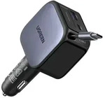 UGREEN EC602 60W Fast Car Charger KFZ-Ladeger&auml;t 1x USB-A 1x USB-C 1x ausziehbares