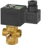 Riegler 3/2-Wege-MV., MS, NC, direktg. 24 V DC, NBR, Rp 1/4, PN 0-4 bar