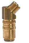 Riegler Temperierkupplung DN 6 mit AG, mit Absperrventil, G 1/4 45&deg;